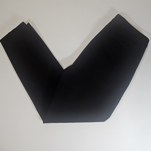 J.Crew Dress Pants Womens Size 4 Black Martie Mid Rise Straight Leg Goth Style - Picture 4 of 9